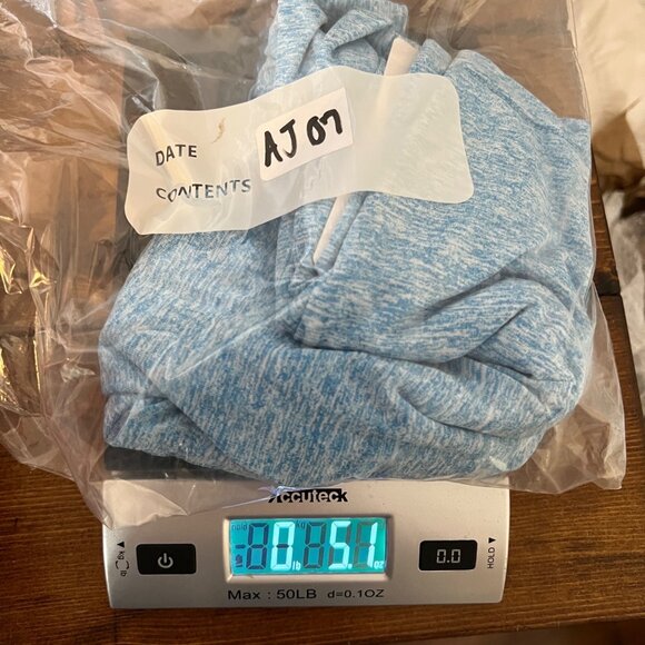 Liberty Pro NWT Blue Heather Running Shorts Women's Zip Pockets Drawstring Waist - Picture 7 of 7